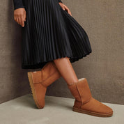 UGG Botas Femenino Moda Classic Short II Chestnut