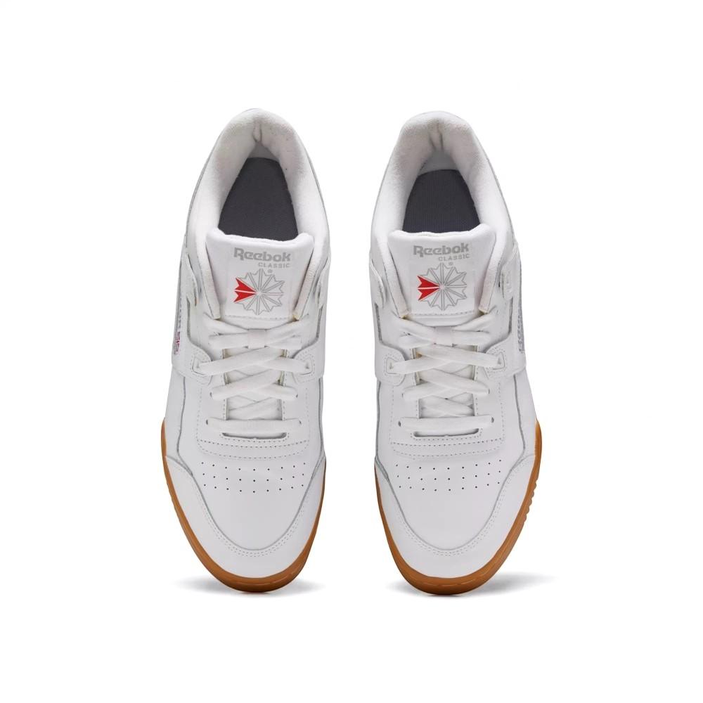 Reebok Classics Masculino Workout Plus White/Carbon/Classic Red/Reebok Royal-Gum
