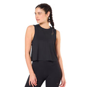 Saucony Remeras Femenino Running Pinnacle Crop Tank Black