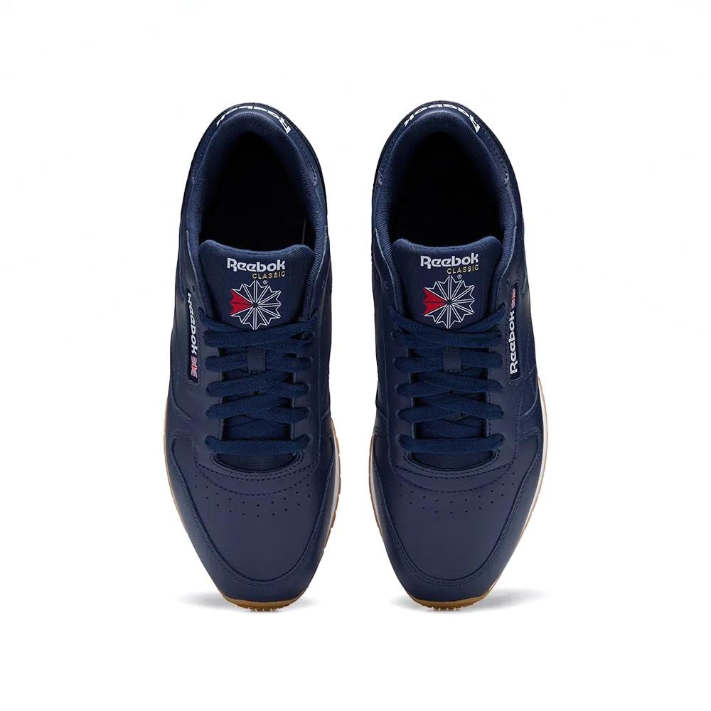 Reebok Classics Masculino Classic Leather Vector Navy/Ftwr White/Reebok Rubber Gum-03195734582462