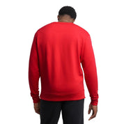 Champion Fleece Masculino Powerblend Graphic Crew Fleece Red Scarlet