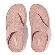 FitFlop Sandalias Femenino Shuv E01 Adjustable Felt Toe-Post Sandals Beige