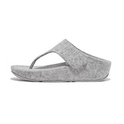 FitFlop Sandalias Femenino Shuv E01 Adjustable Felt Toe-Post Sandals Tiptoe Grey