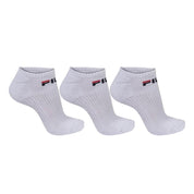 Fila Lifestyle Medias Unisex Tripack Cañoo Corto Blanco
