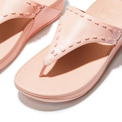 FitFlop Sandalias Femenino Lulu Rubber-Stud Leather Toe-Post Sandals Pink Salt