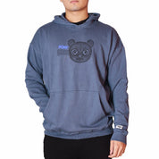 HOMN011-8 PONY PRENDAS CANGUROS MASCULINO MODA PRESS BUTTON BOXY FIT BLUE