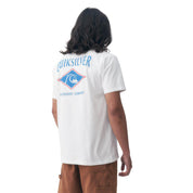 Quiksilver Remeras Masculino Moda Retro White