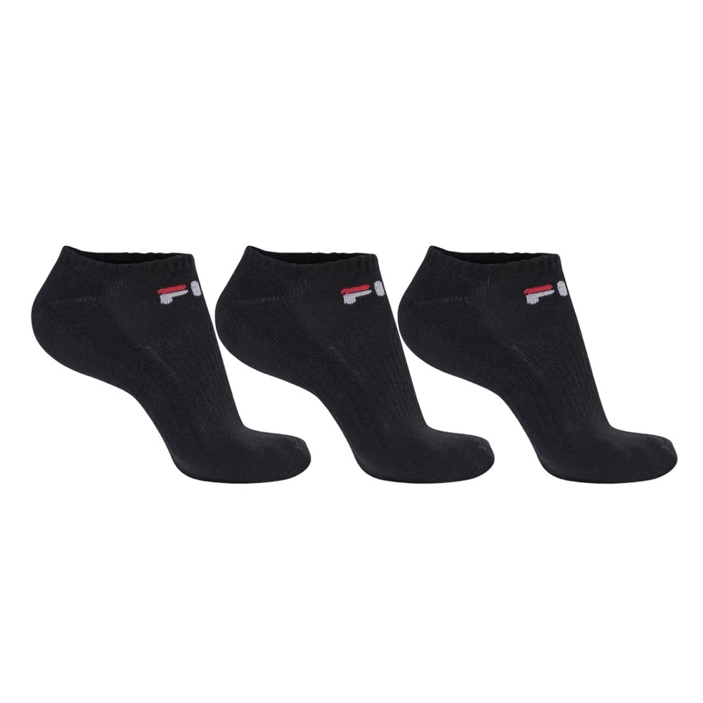 LS330040-160 Fila Accesorios Medias Unisex Moda Tripack Cano Curto Negro