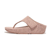FitFlop Sandalias Femenino Shuv E01 Adjustable Felt Toe-Post Sandals Beige