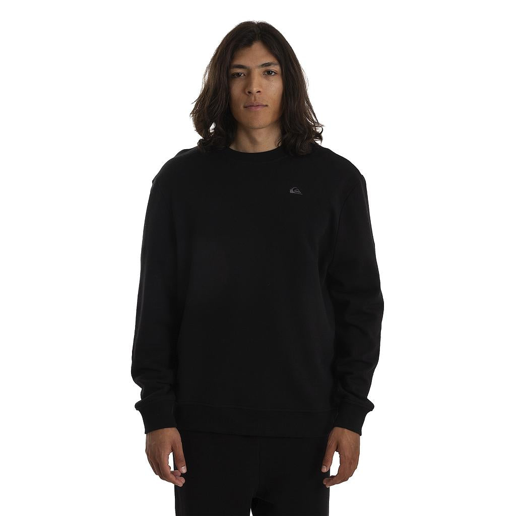 Quiksilver Sueters Masculino Moda Basic Logo Black