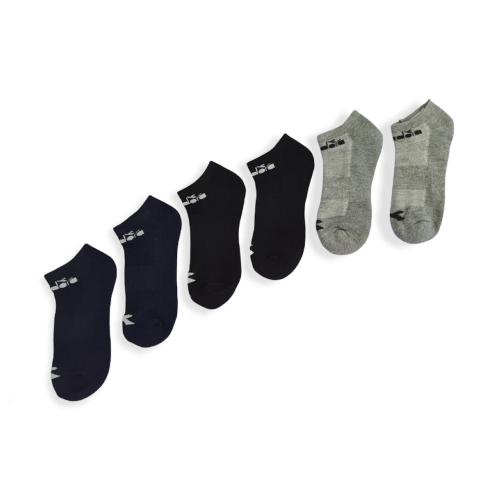 ASTI-3 DIADORA ACCESORIOS MEDIAS ASTI (PACK X3) BLACK/GREY/NAVY