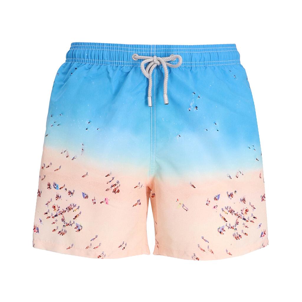 MC2 Shorts Masculino Moda Gustavia Placed Print On The Beach