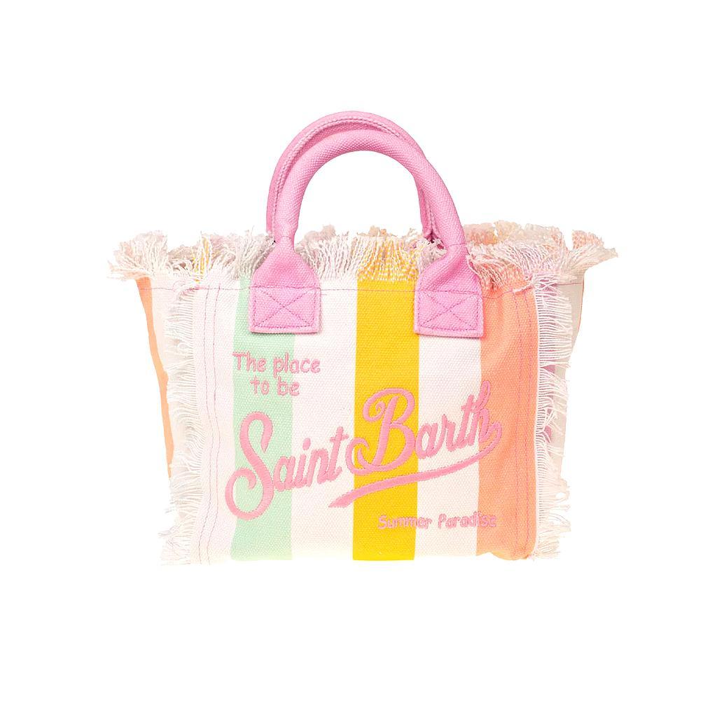 MC2 Bolso de mano Femenino Moda Colette Stripes Pop V Pastel