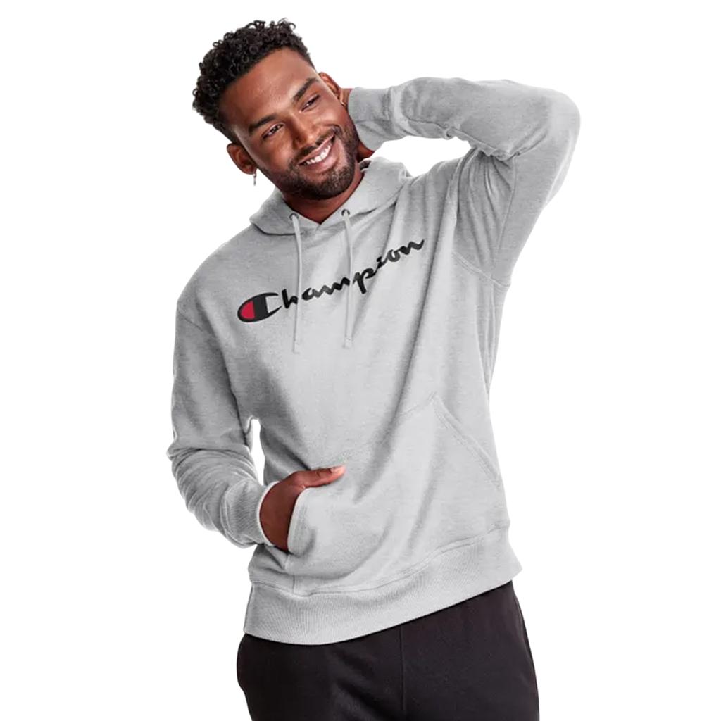 GF89HY06794-1IC CHAMPION PRENDAS CANGUROS MASCULINO MODA POWERBLEND GRAPHIC HOODIE OXFORD GRAY