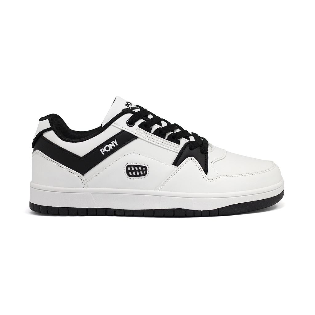 M-100-LOW-T-31 PONY CALZADOS LIFESTYLE UNISEX MODA M-100-LOW WHITE/BLACK