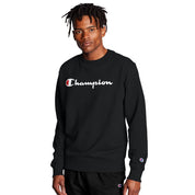 GF88HY06794-BKC CHAMPION PRENDAS FLEECE MASCULINO POWERBLEND GRAPHIC CREW FLEECE BLACK