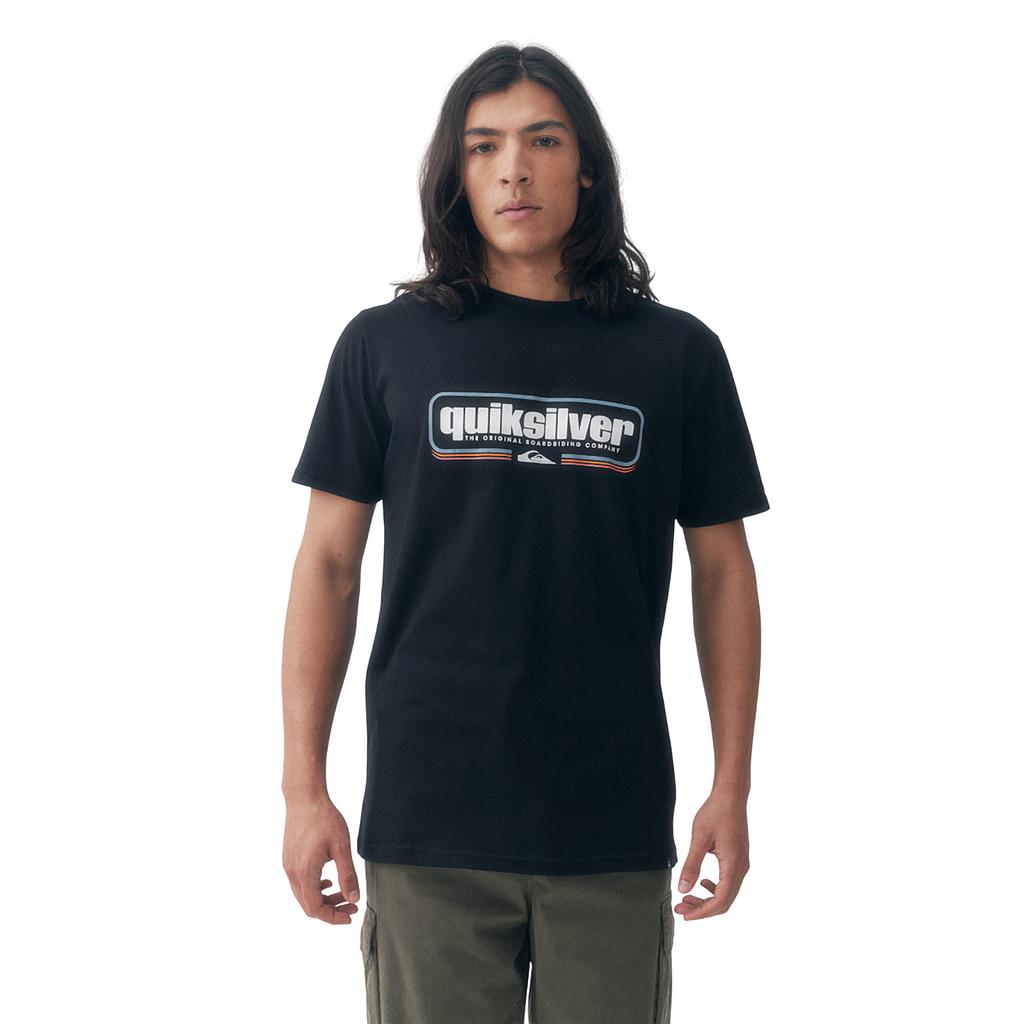 26140606-01 Quiksilver Prendas Remeras Masculino Moda Box Shaped Black