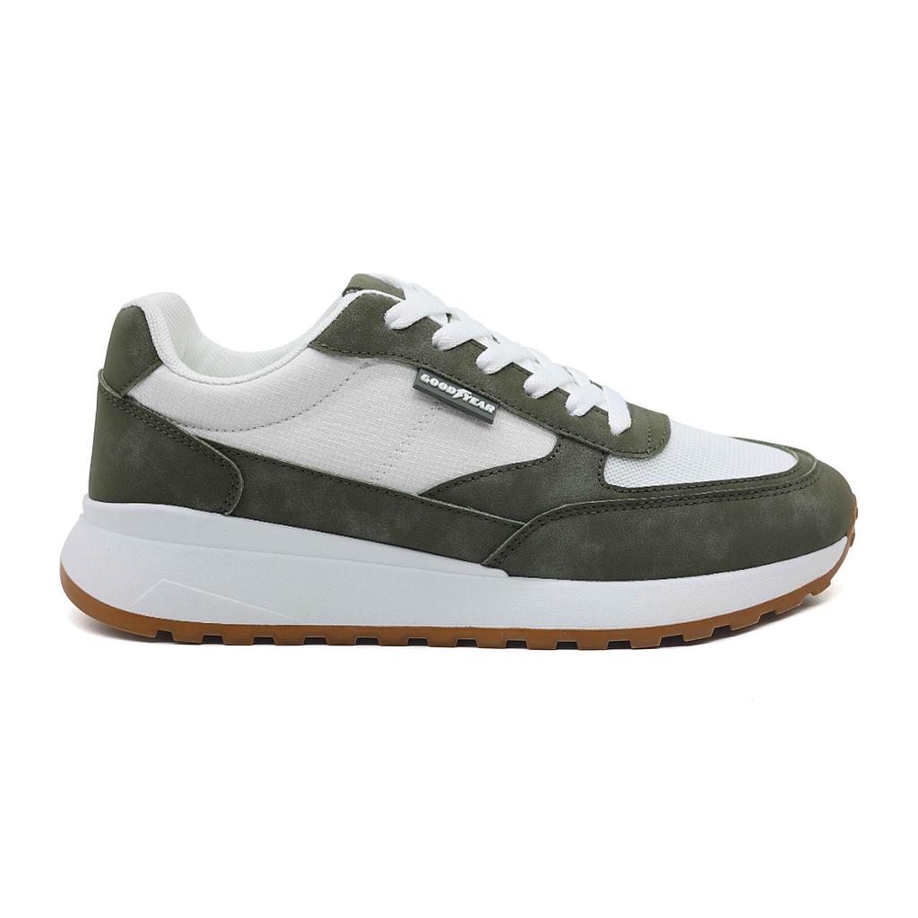 MB2511-001 GOODYEAR CALZADOS LIFESTYLE MASCULINO MODA TIVOLI WHITE/GREEN