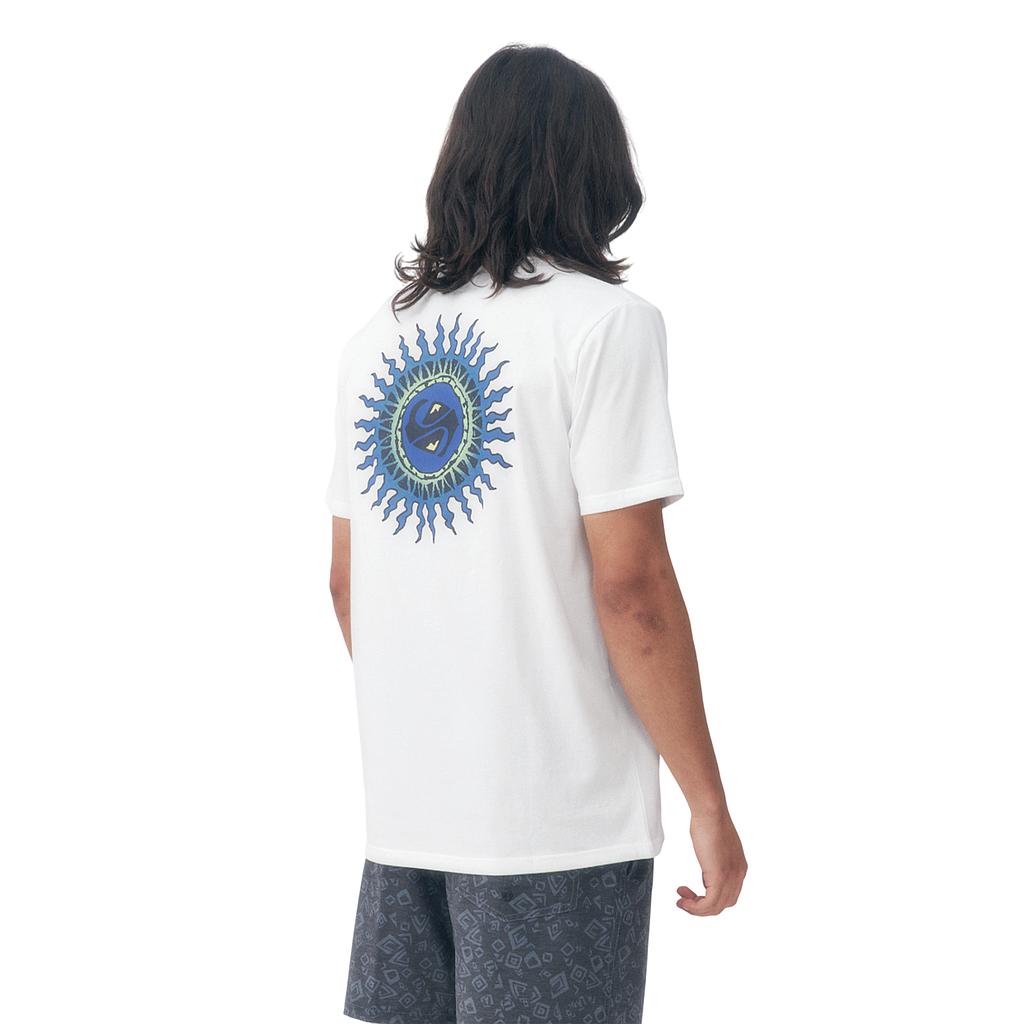 26140609-00 Quiksilver Prendas Remeras Masculino Moda Beach Blast White