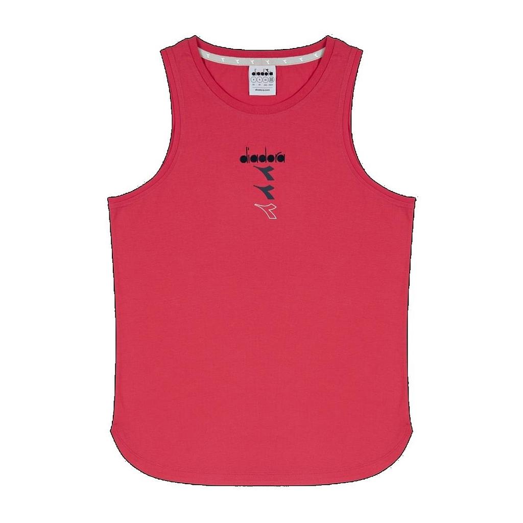 102.181726-45051 DIADORA PRENDAS CAMISILLAS FEMENINO RUNNING L. TANK ESS. SPORTS TOMATO