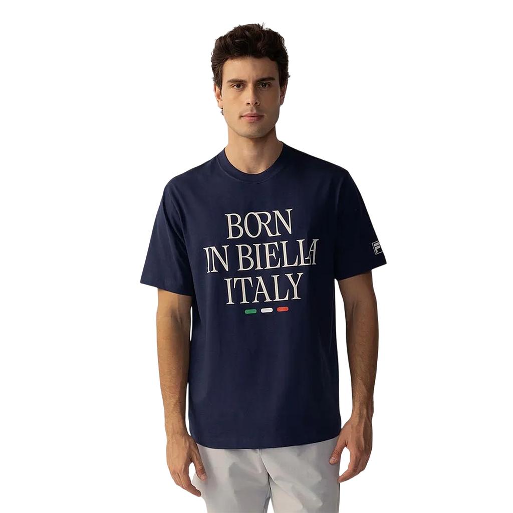 Fila Remeras Masculino Moda Comfort Born In Biella Letter Navy