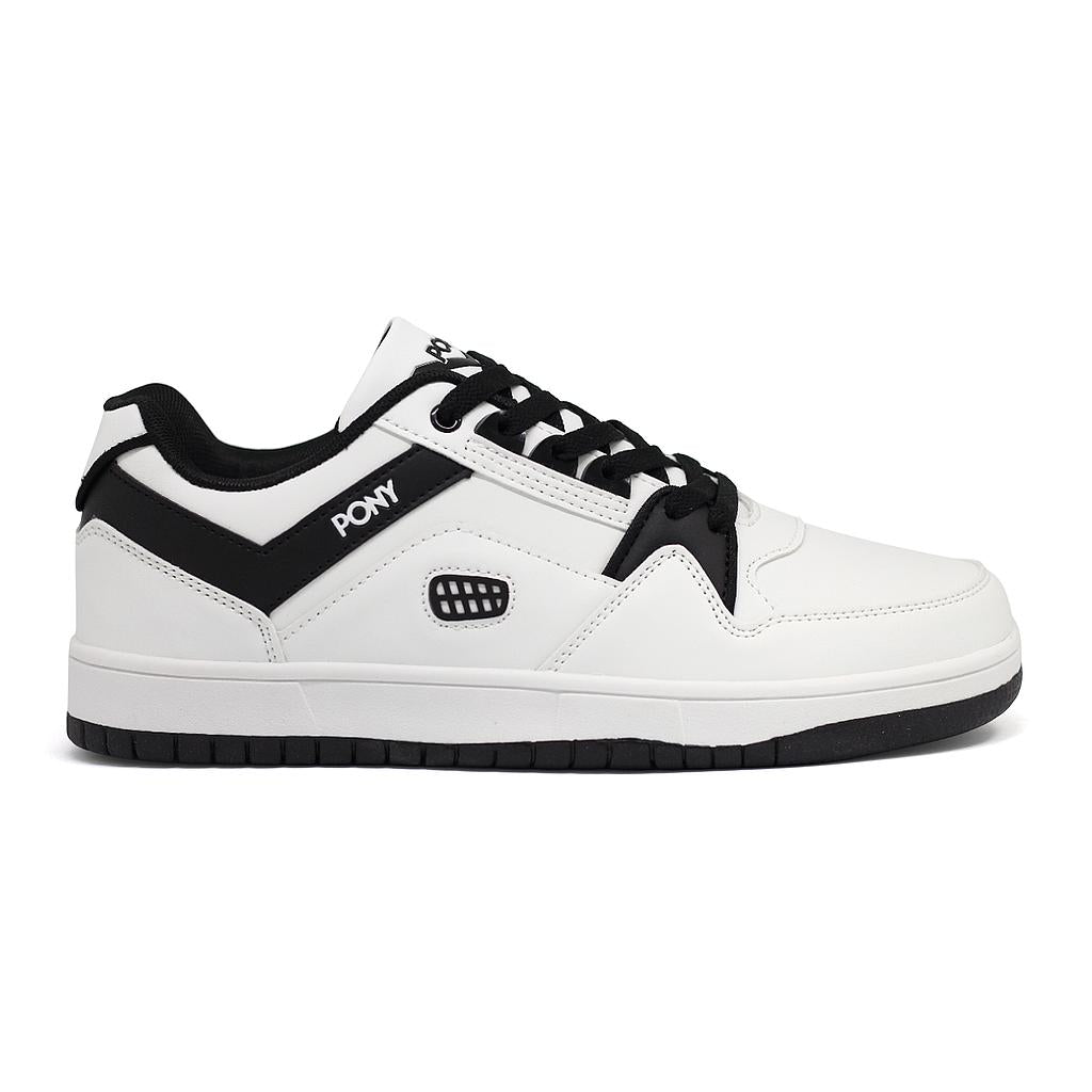 M-100-LOW-M-31 PONY CALZADOS LIFESTYLE MASCULINO MODA M-100-LOW WHITE/BLACK