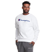 GF88HY06794-WHC CHAMPION PRENDAS MASCULINO POWERBLEND GRAPHIC CREW FLEECE WHITE