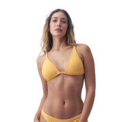 26160505-02 Roxy Prendas Traje banho Femenino Moda Top Shell Amarillo