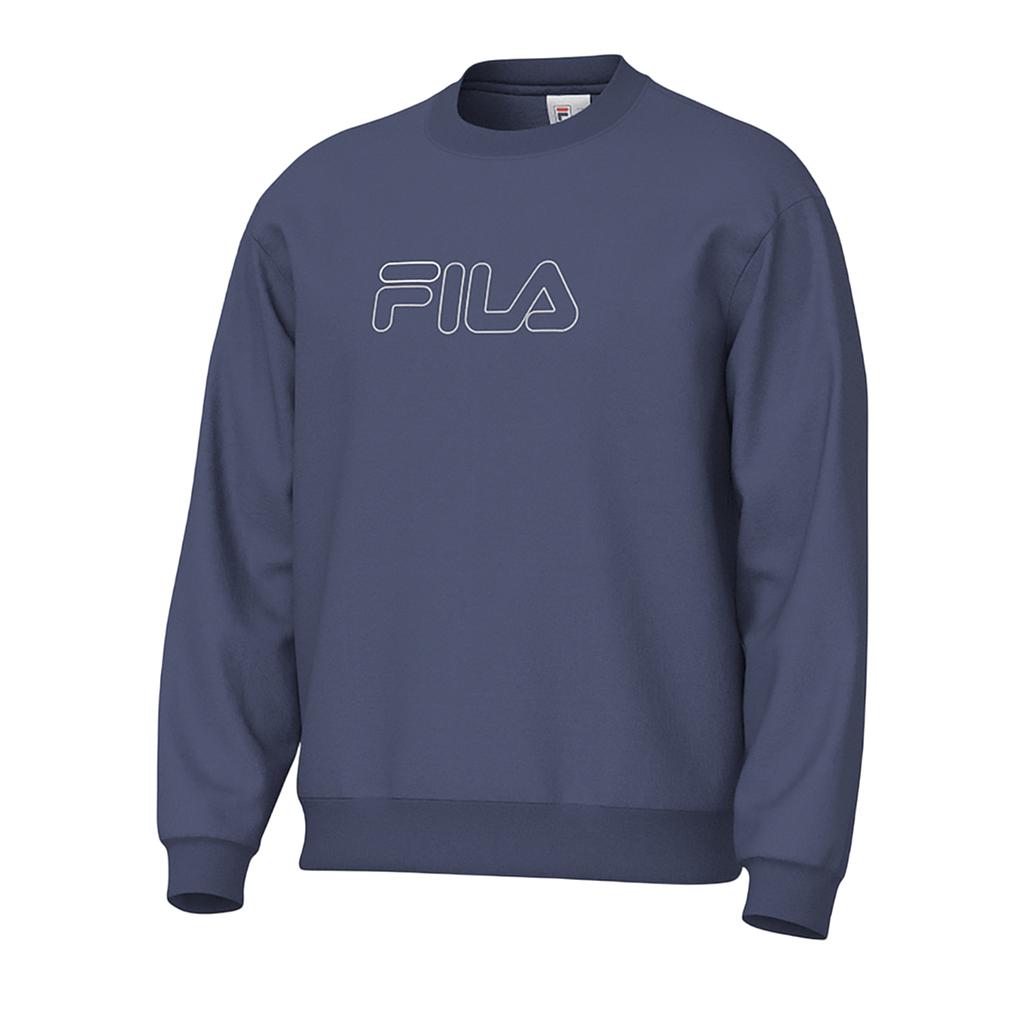 Fila Sueters Masculino Moda Letter Outline Light Navy Denim