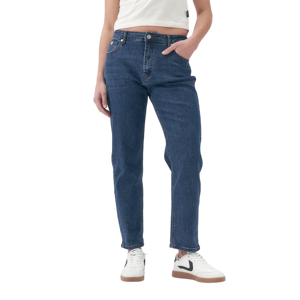 Roxy Jeans Femenino Moda Ruda Mid Blue