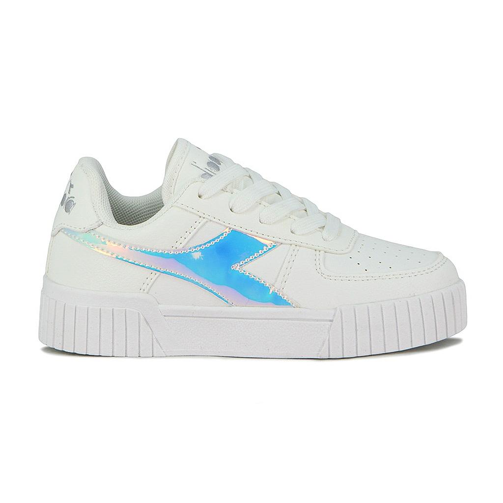 BAMPU-L-11 DIADORA CALZADOS LIFESTYLE FEMENINO MODA BAMPU L 11 WHITE HOLOGRAPHIC