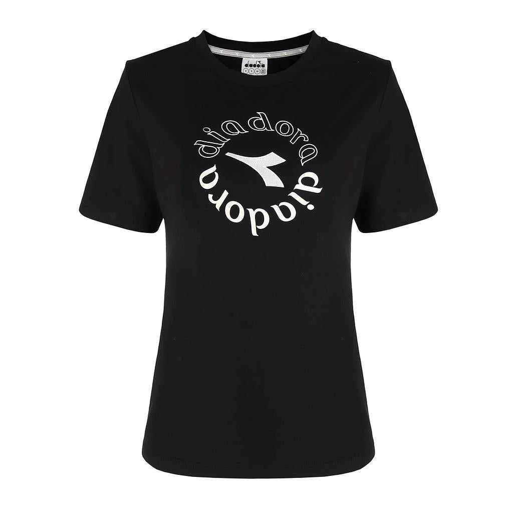 102.182263-80013 DIADORA PRENDAS REMERAS FEMENINO MODA L.T- SHIRT SS ESS. SPORTS I BLACK