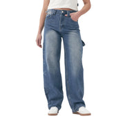 26160111-65 Roxy Prendas Jeans Femenino Moda Alma Mid Blue