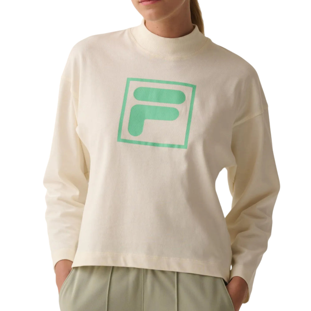 F12L01569-3538 FILA PRENDAS SUETER FEMENINO MODA COAT WHITE F BOX II OFF WHITE GARDENIA