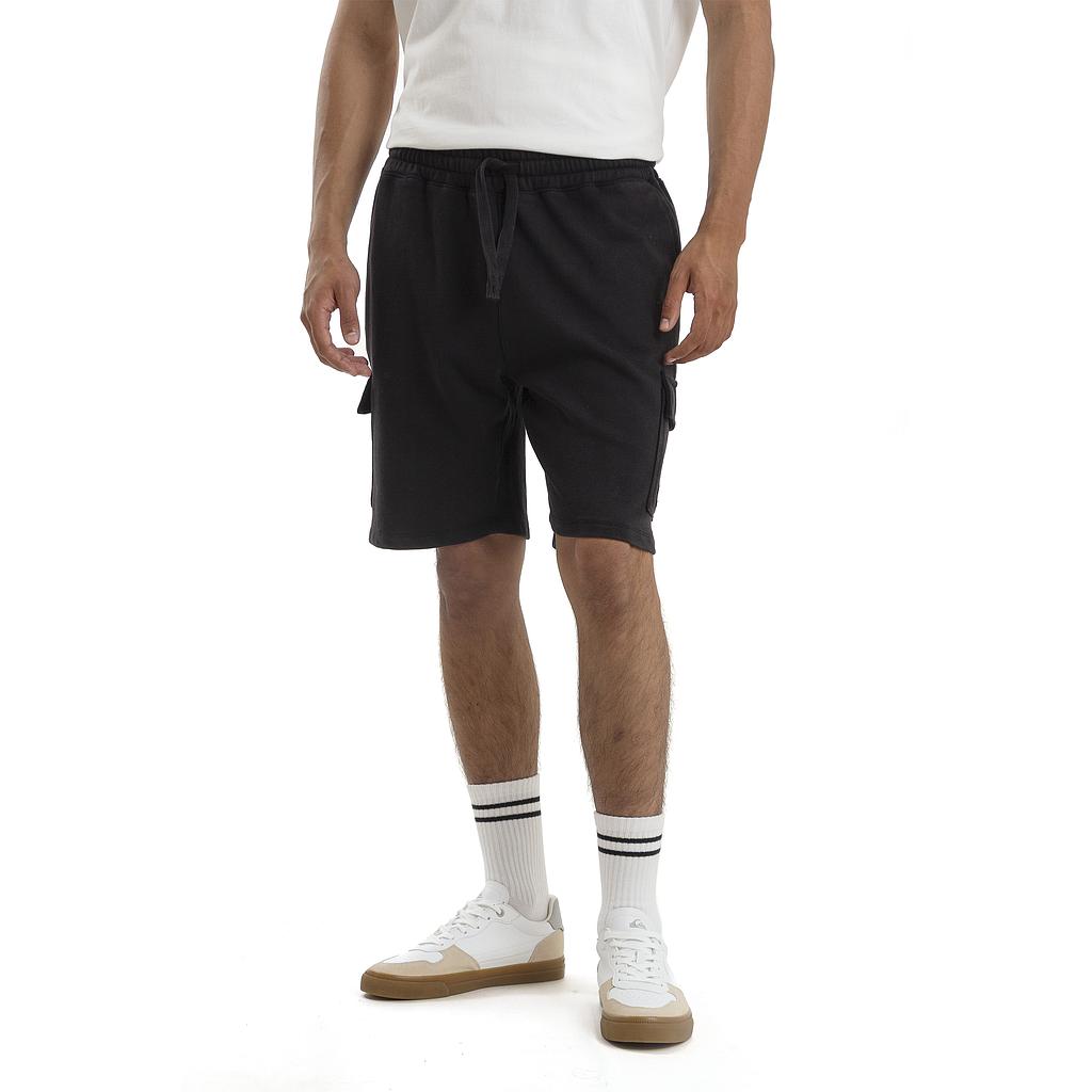 26141101-01 Quiksilver Prendas Shorts Masculino Moda Lavado Flip Negro