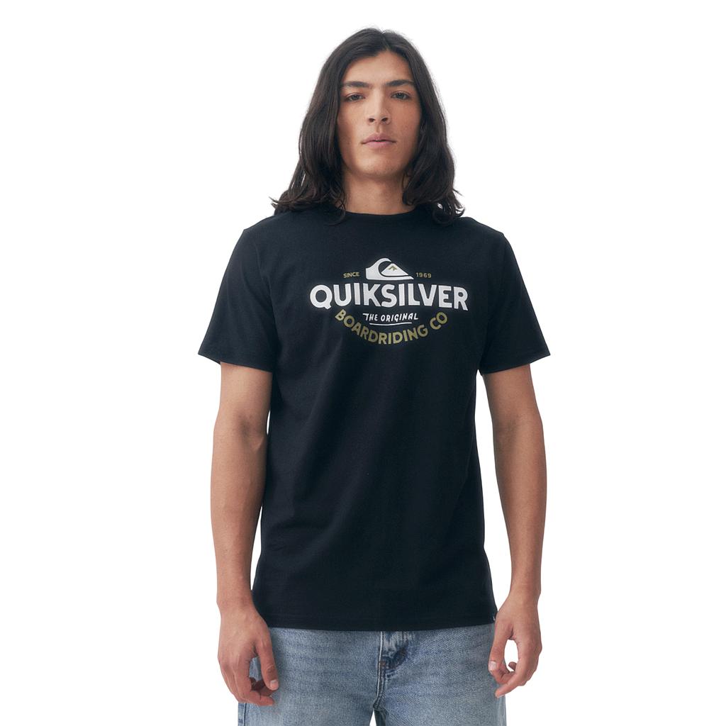 26140616-01 Quiksilver Prendas Remeras Masculino Moda Typed Out Black