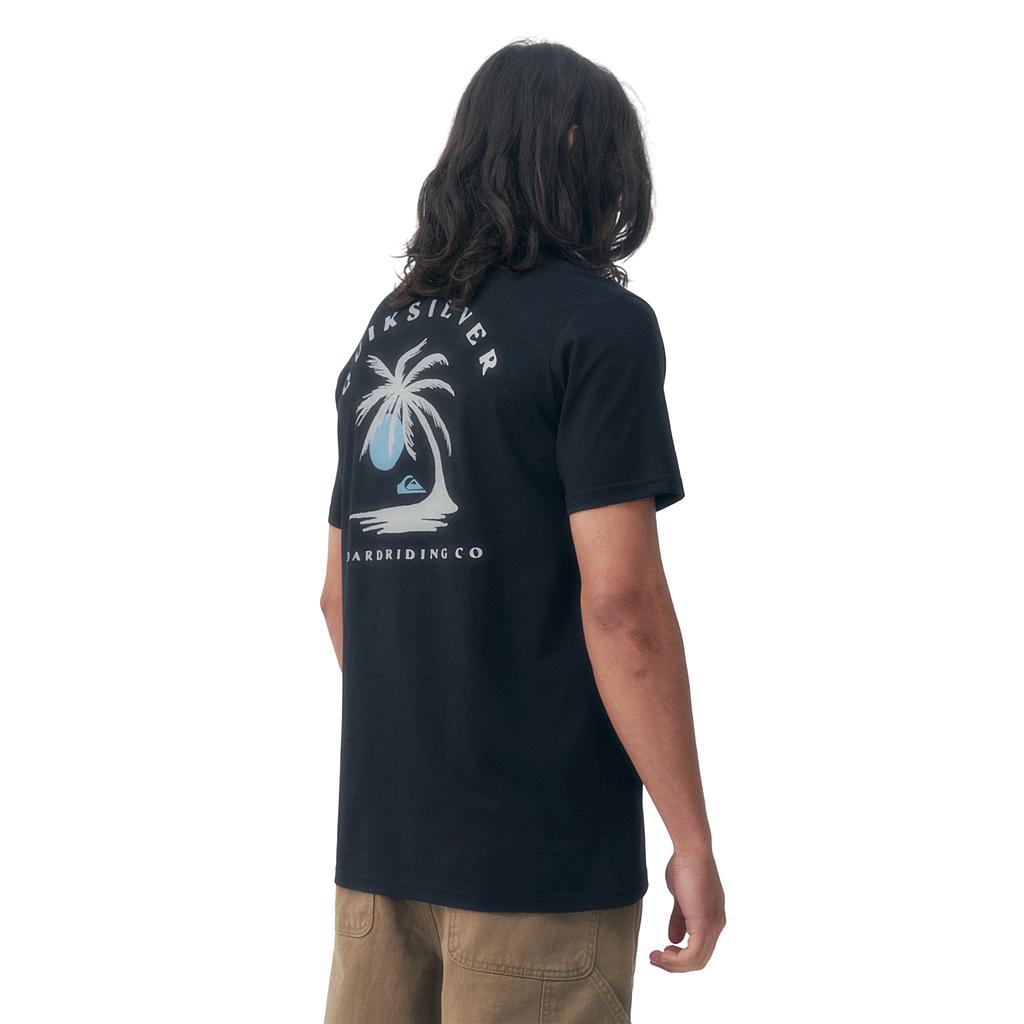 26140610-01 Quiksilver Prendas Remeras Masculino Moda Palm Island Black