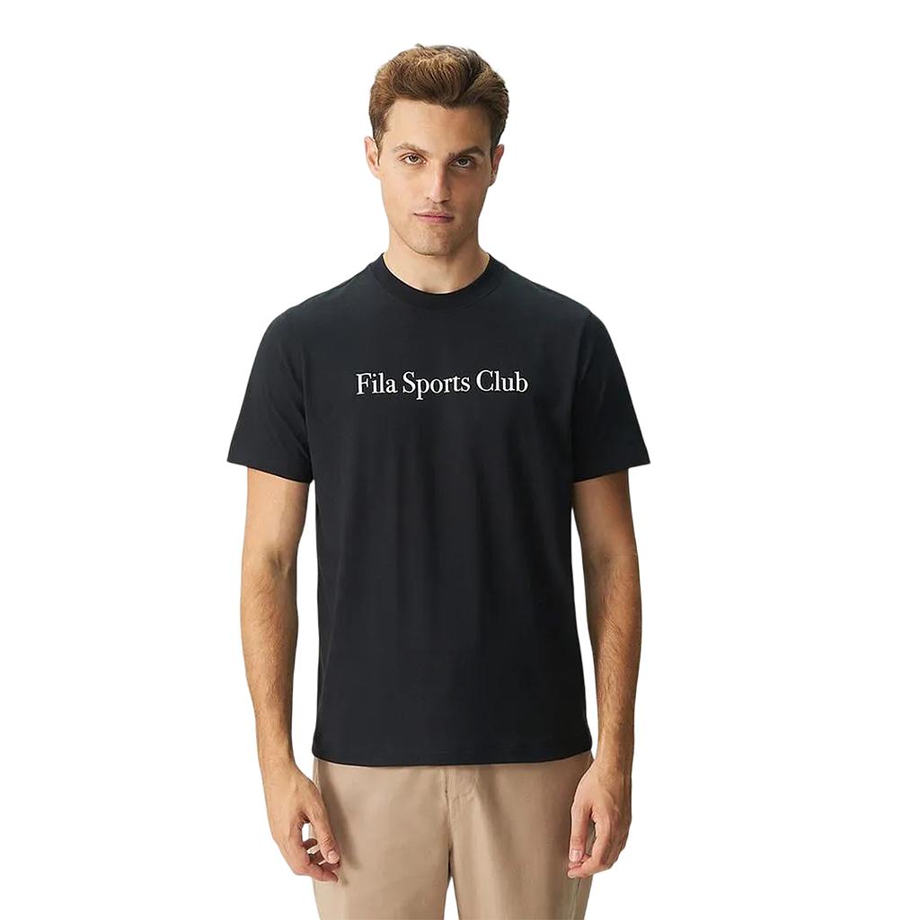 Fila Remeras Masculino Moda Regular Sport Club Letter Black