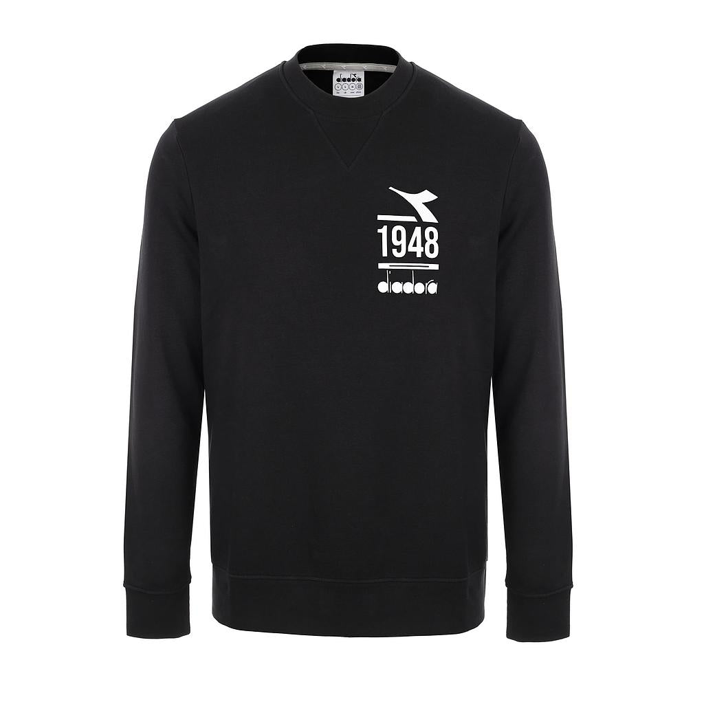 102.181732-80013 DIADORA PRENDAS SUETER MASCULINO MODA SWEATSHIRT CREW ESS. SPORTS BLACK