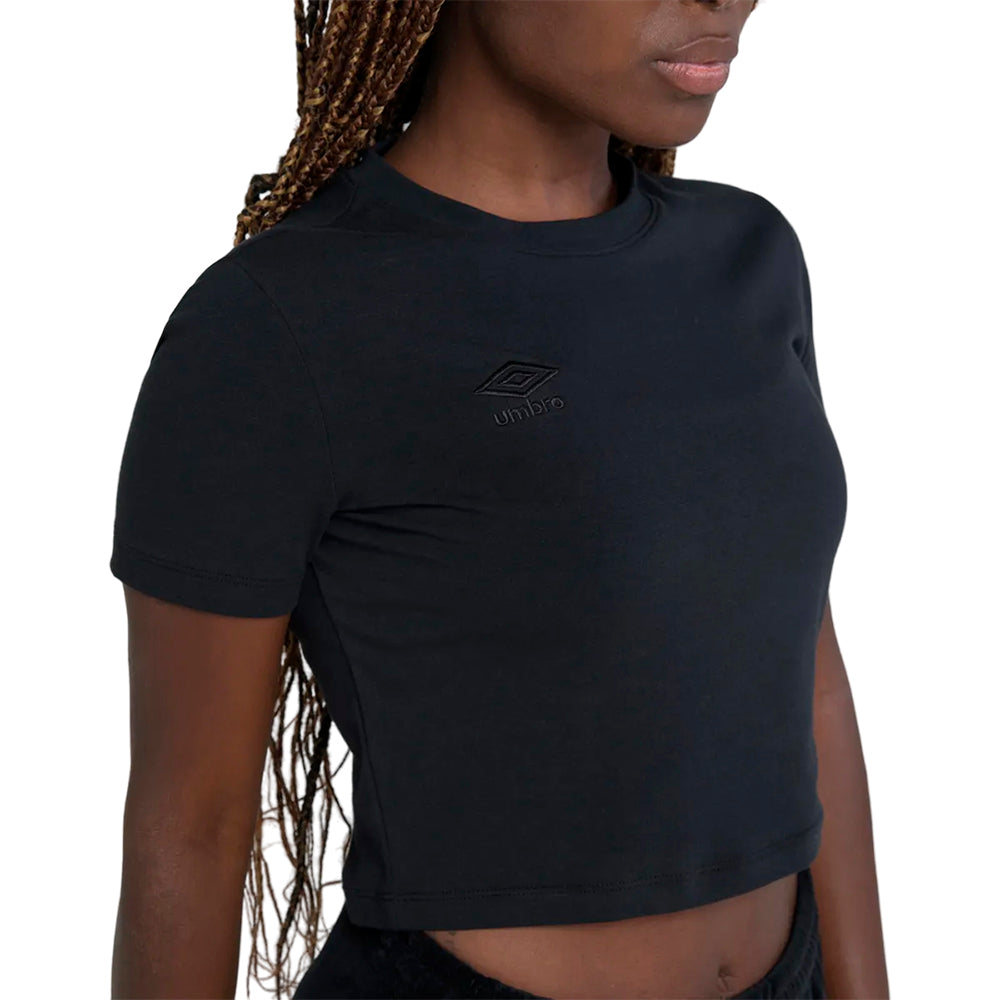 Umbro Remeras Femenino Moda Essential Comfy Negro