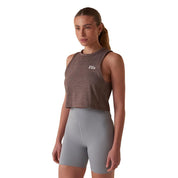 F12AT01003-3722 FILA PRENDAS MUSCULOSAS FEMENINO TRAINING COMFORT SMART COTTON DARK BROWN MIX/OFF