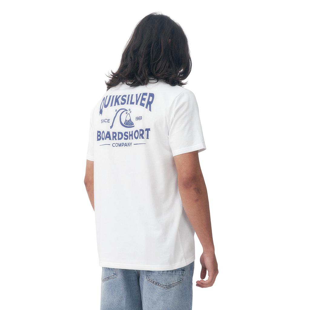 26140602-00 Quiksilver Prendas Remeras Masculino Moda Time Tested White