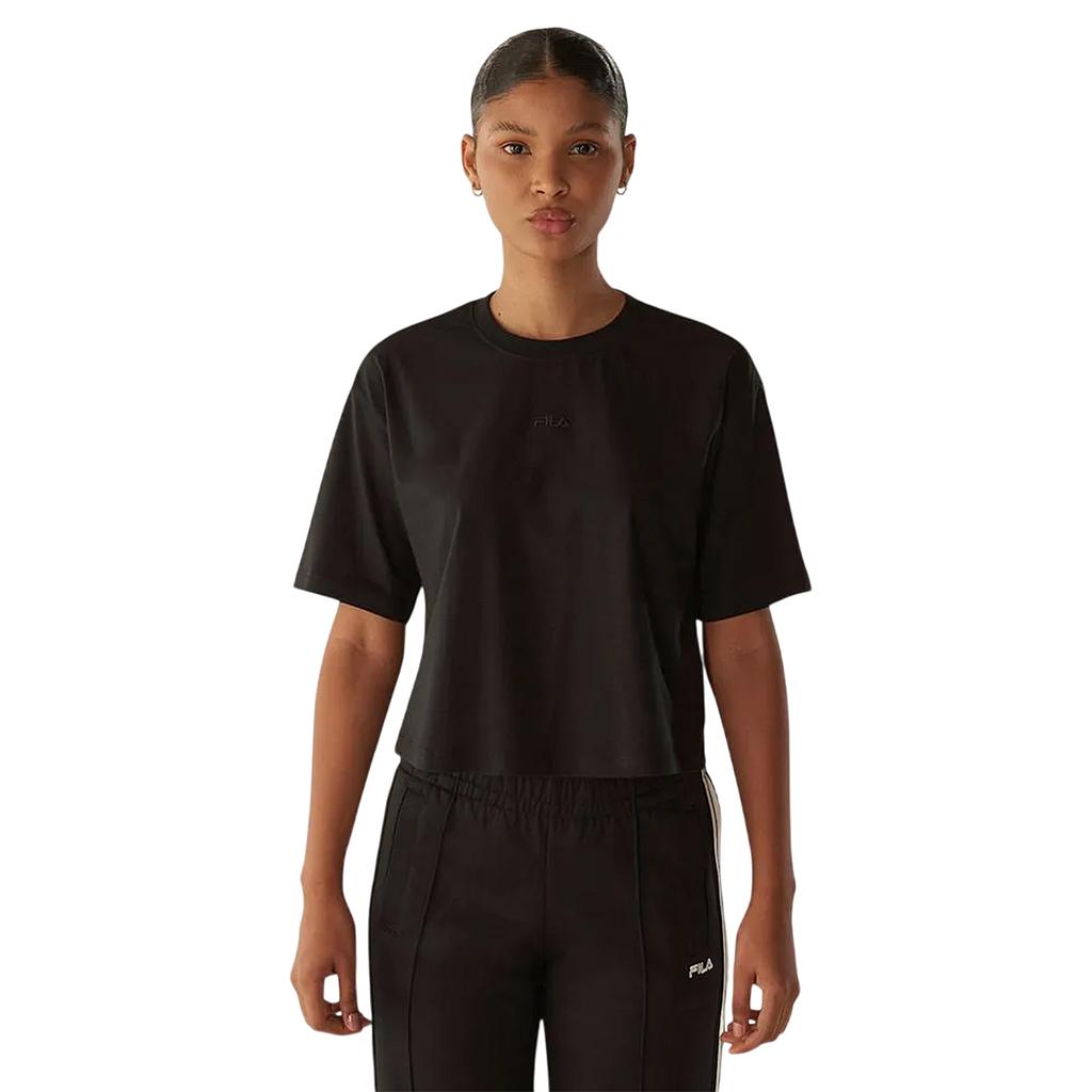 Fila Remeras Femenino Moda Cropped Comfort Classic Black