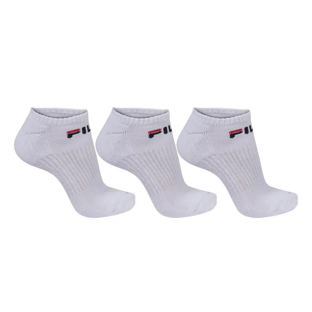 LS330040-100 Fila Accesorios Medias Unisex Moda Tripack Cano Curto Blanco