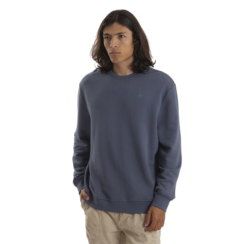 Quiksilver Sueters Masculino Moda Basic Logo Blue