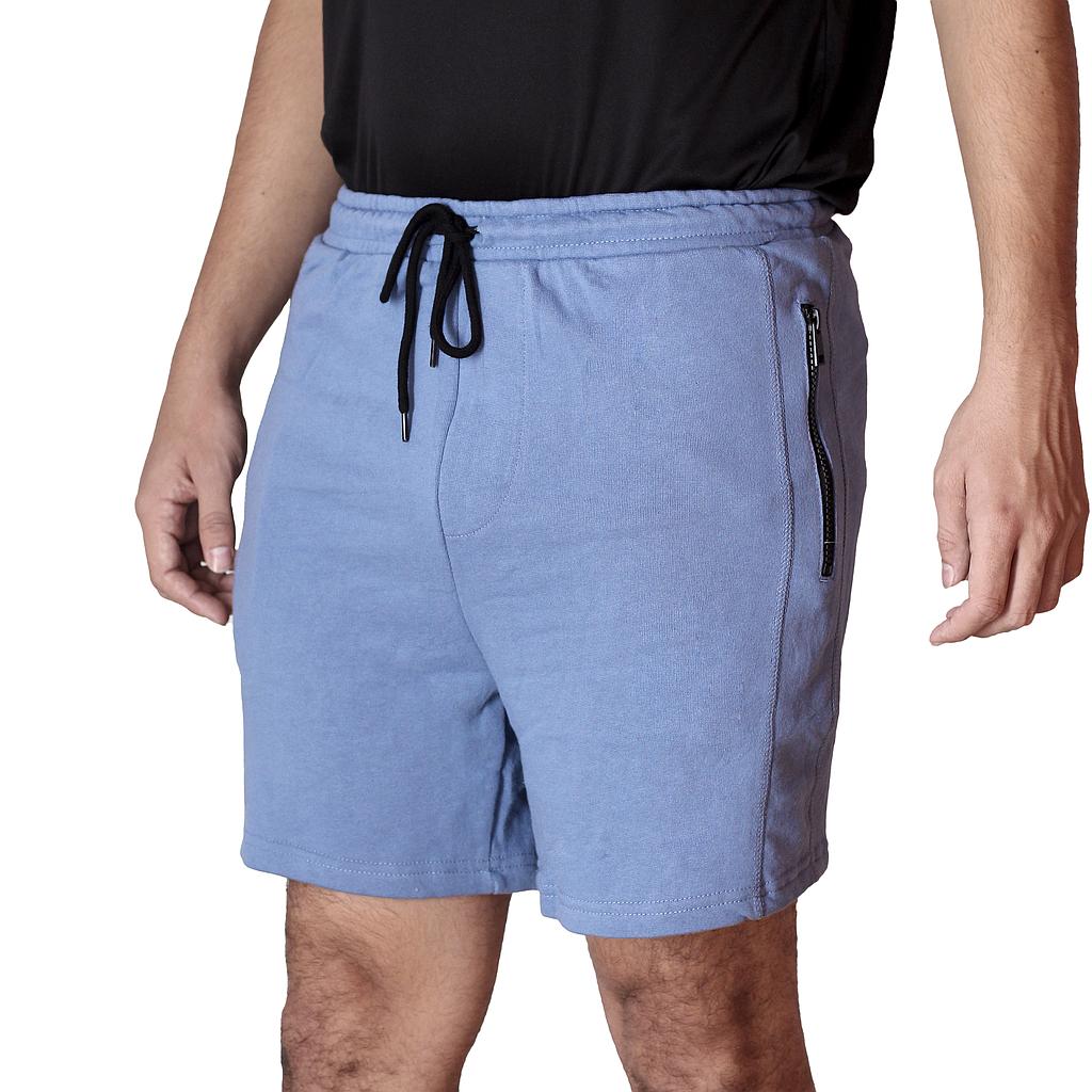 SHTM02-08 GOODYEAR PRENDAS SHORTS MASCULINO MODA TERRY BLUE