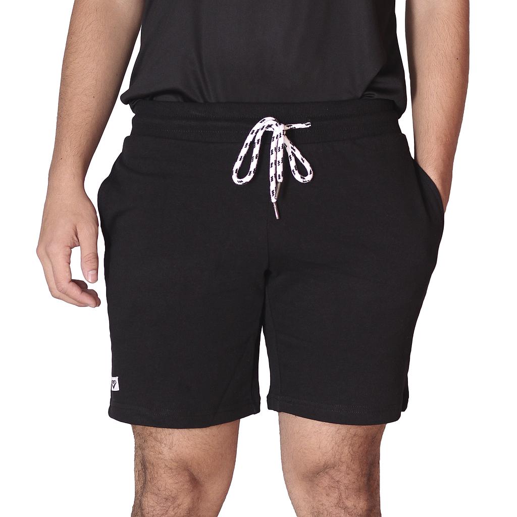2063-1 PONY PRENDAS SHORTS MASCULINO MODA TERRY BLACK
