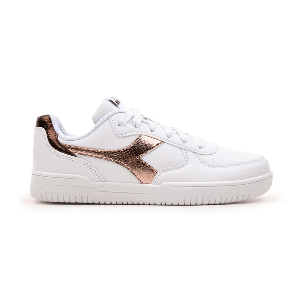 101.180858-C2025 DIADORA CALZADOS LIFESTYLE FEMENINO MODA RAPTOR MID CRYSTAL WN WHITE/PINK PEACHSKIN
