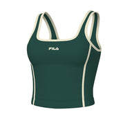 F12TN00877-3814 Fila Prendas Tops Femenino Tenis Slim Line Tennis Sports Club Green Forest/Light Cream