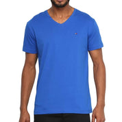 Tommy Hilfiger T-Shirt Masculino |Wcc Essential Cotton Vneck Tee Bio Blue
